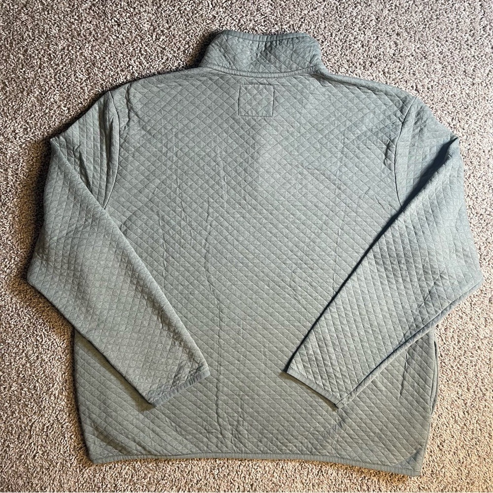 Sonoma quilted XXL women's sage green pullover sweatshirt outerwear sporty - Picture 6 of 7